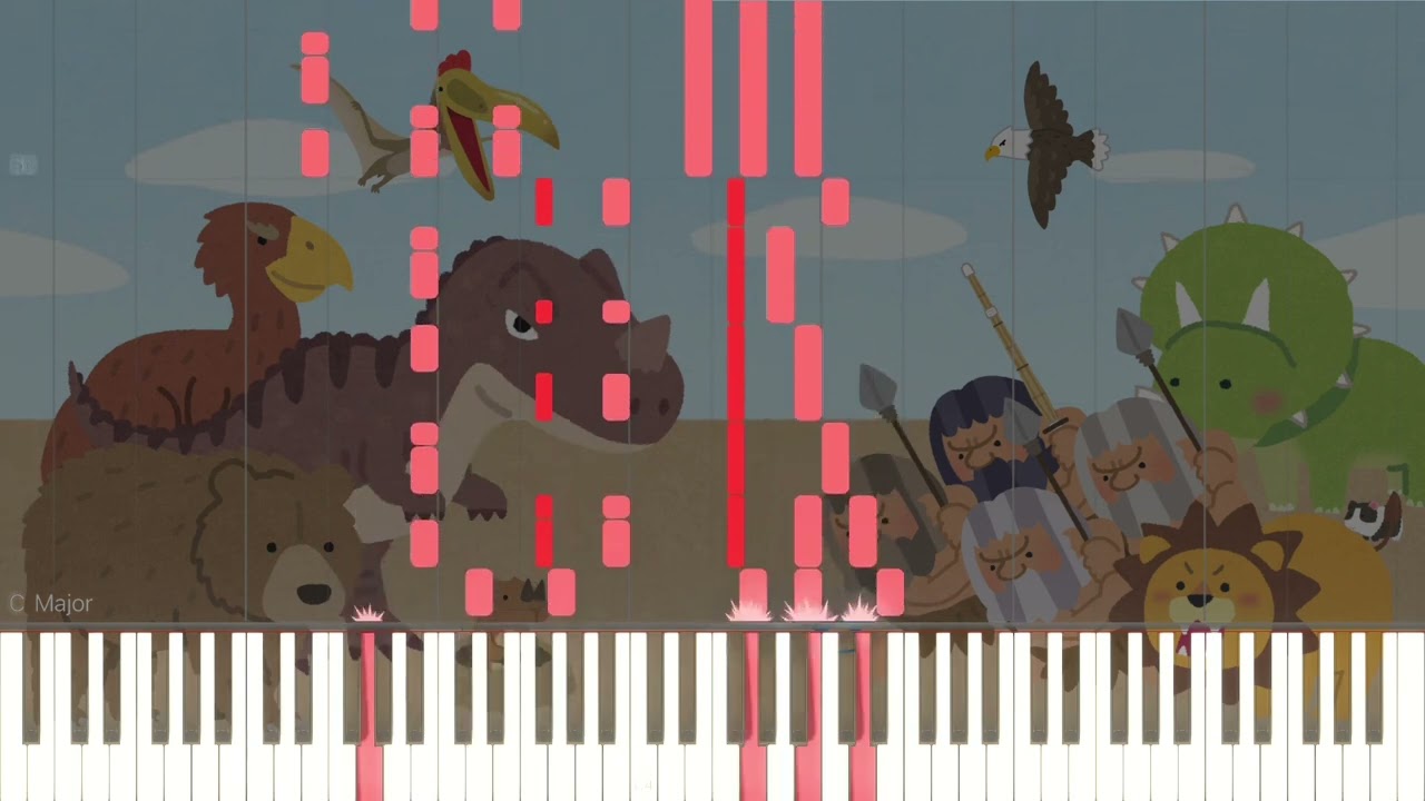 【Synthesia】勝利の歌〜最強無敵ナンバーワン〜 | ROF-MAO | Piano