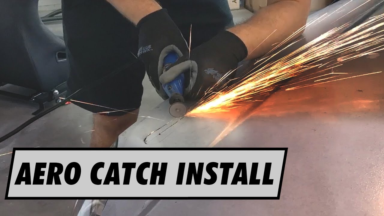 AeroCatch Hood Latch install on Project Civic EK