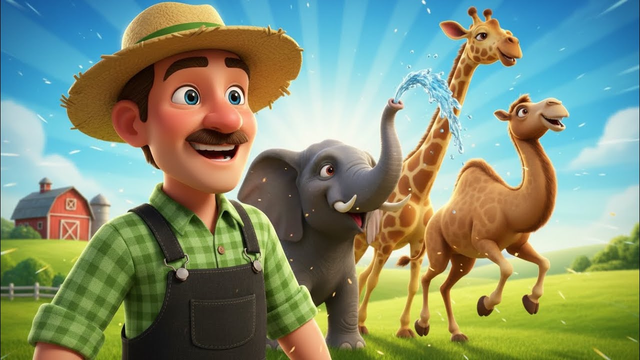 🌟 FARM FUN DAY! 🌟 | Old MacDonald Had a Farm 🐄🐪🦒 | Nursery Rhymes for Kids