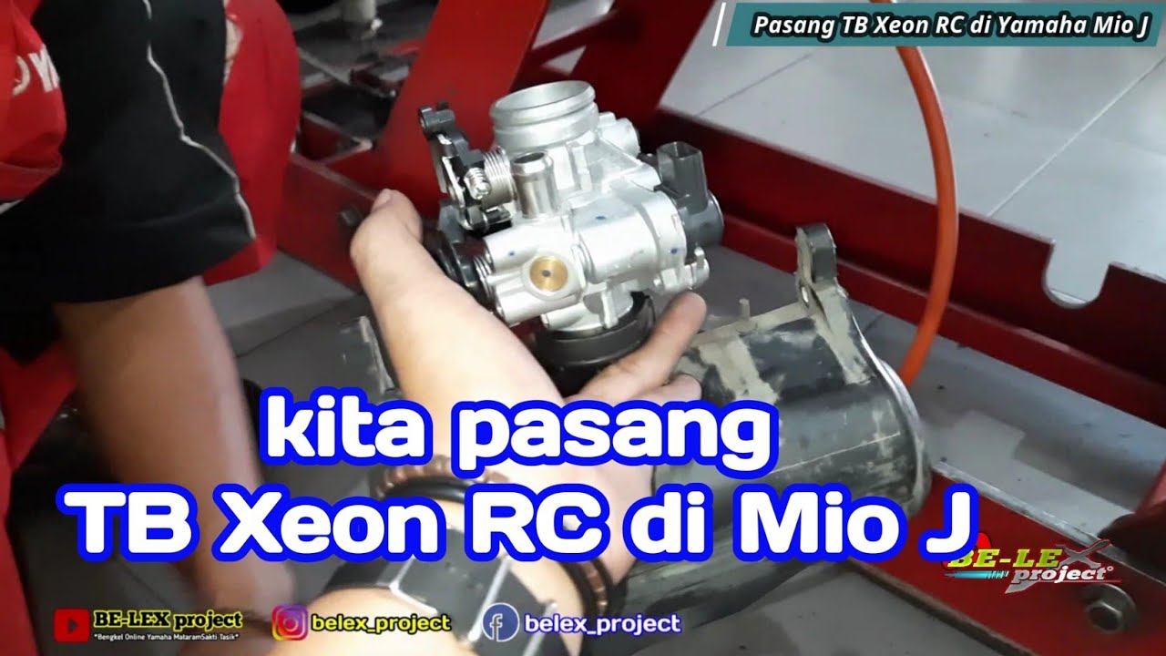 Cara Pasang TB Xeon RC di Yamaha Mio J  [ bore up mu akan sempurna ]