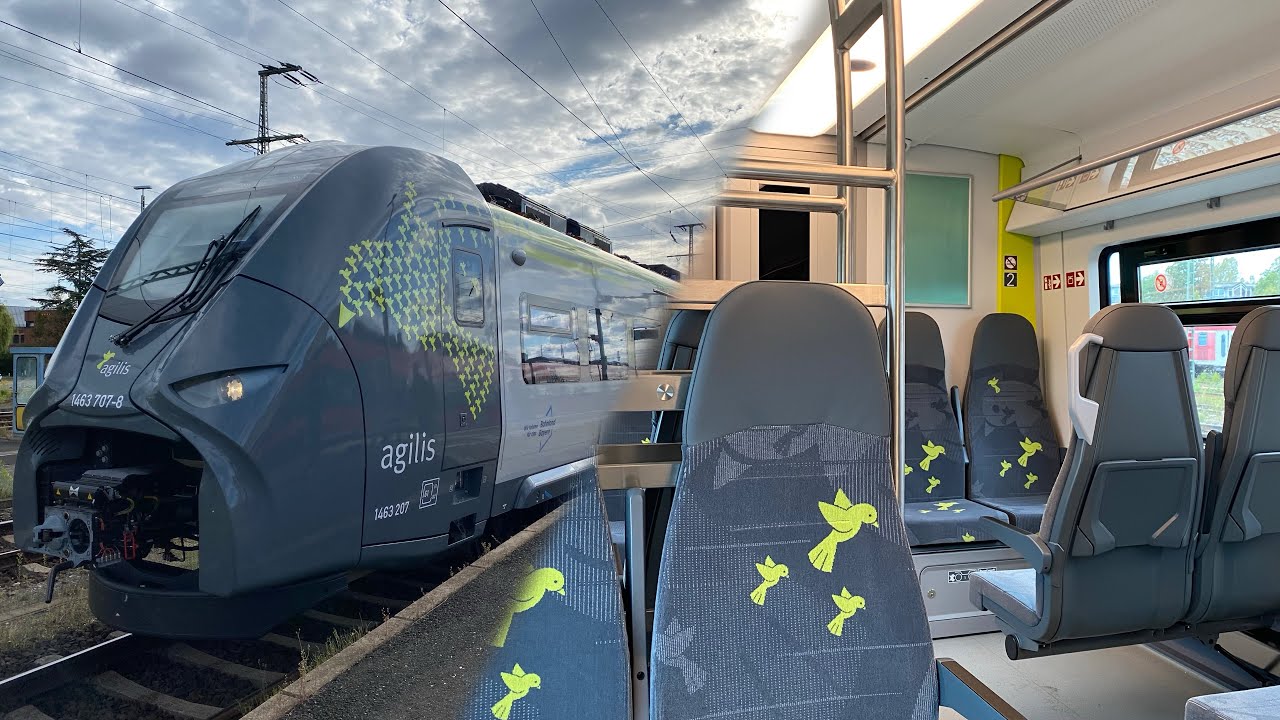 Im neuen agilis Mireo als RE50 von Regensburg nach N&uuml;rnberg mit SOUND & Vmax. 160 km/h + Roomtour