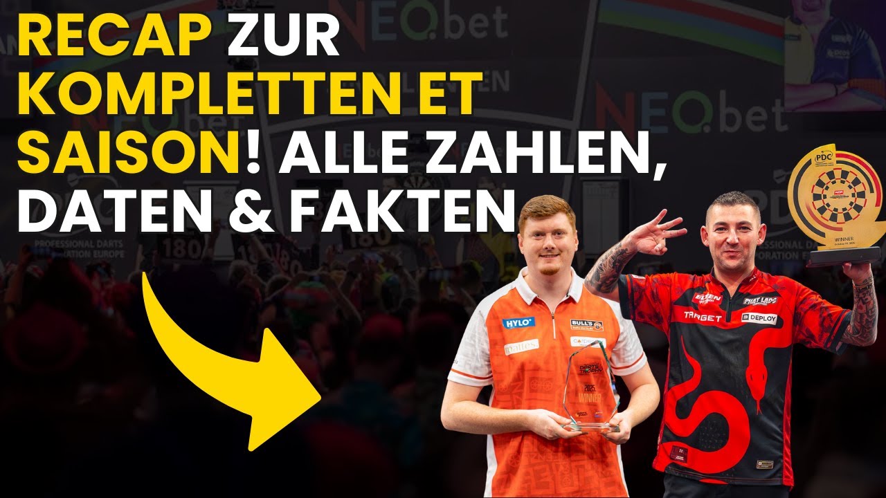 PDC European Tour 2025 💥 Das große Saison-Recap mit allen Zahlen & deutschen Highlights!