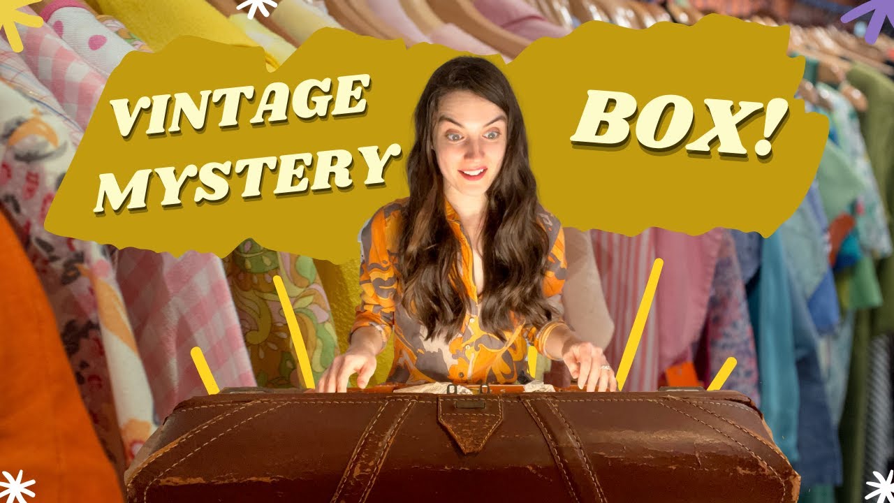 It's a VINTAGE CLOTHING mystery box! | Unboxing, try-on haul, and styling tips