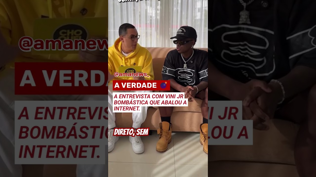 A Choquei conseguiu uma exclusiva com Vini Jr