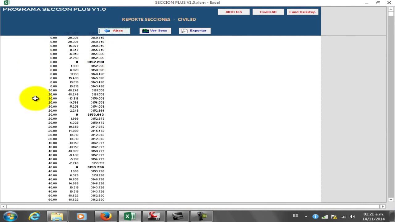 IMPORTANDO SECCIONES A CIVIL3D - SECCION PLUS V1.0