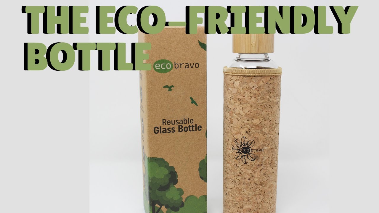 Reusable Glass Water Bottle for A Safer Future | EcoBravo