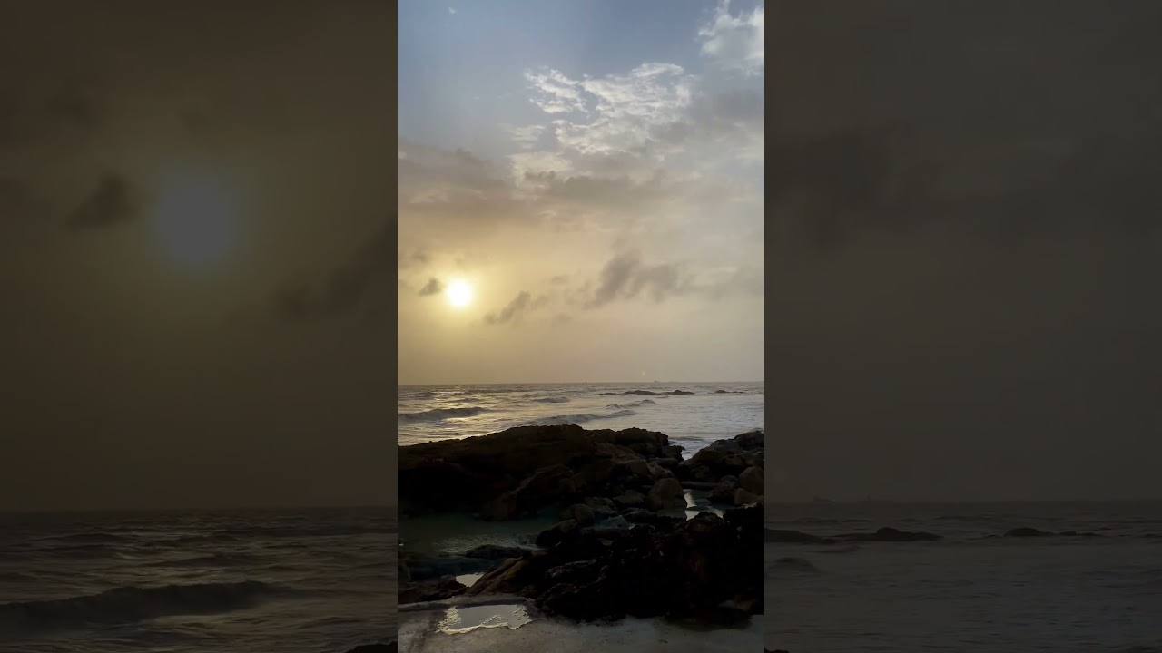 Location📍: Velankanni beach , Mira Bhayandar #beach #music #like #sunset #naturelovers  #viralvideo