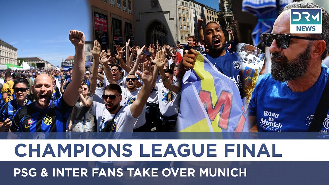 PSG & Inter Fans Take Over Munich! Champions League Final Hype Reaches Boiling Point | AD1E