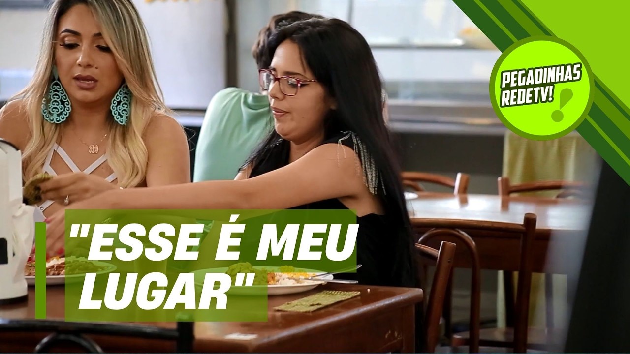 ELA S&Oacute; SENTA NO MESMO LUGAR DO RESTAURANTE! | Pegadinhas RedeTV!
