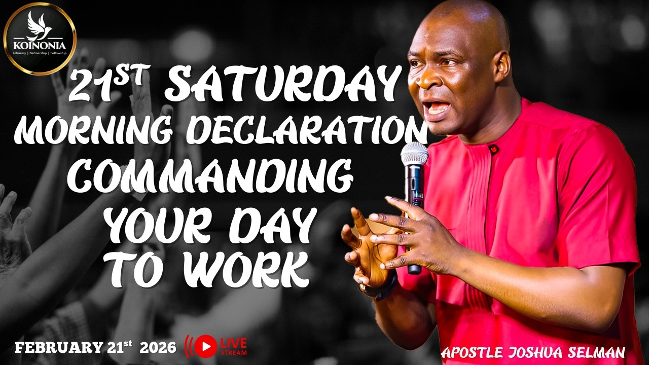 21 February Morning Declaration Commanding Your Day To Work