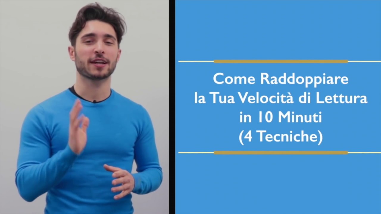[LETTURA VELOCE] - 4 Tecniche per leggere un Libro al giorno