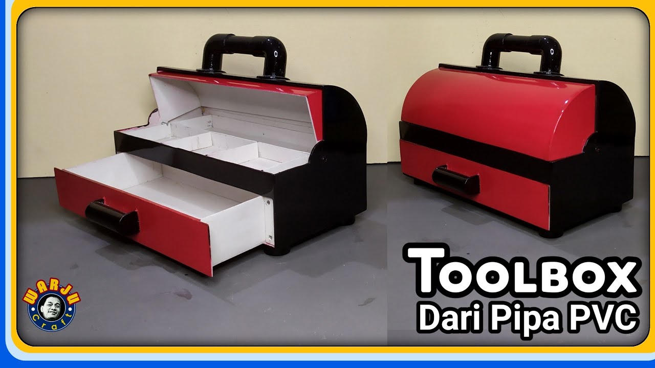 CARA MEMBUAT KOTAK PERALATAN DARI PIPA PVC | TOOL BOX FROM PVC PIPE