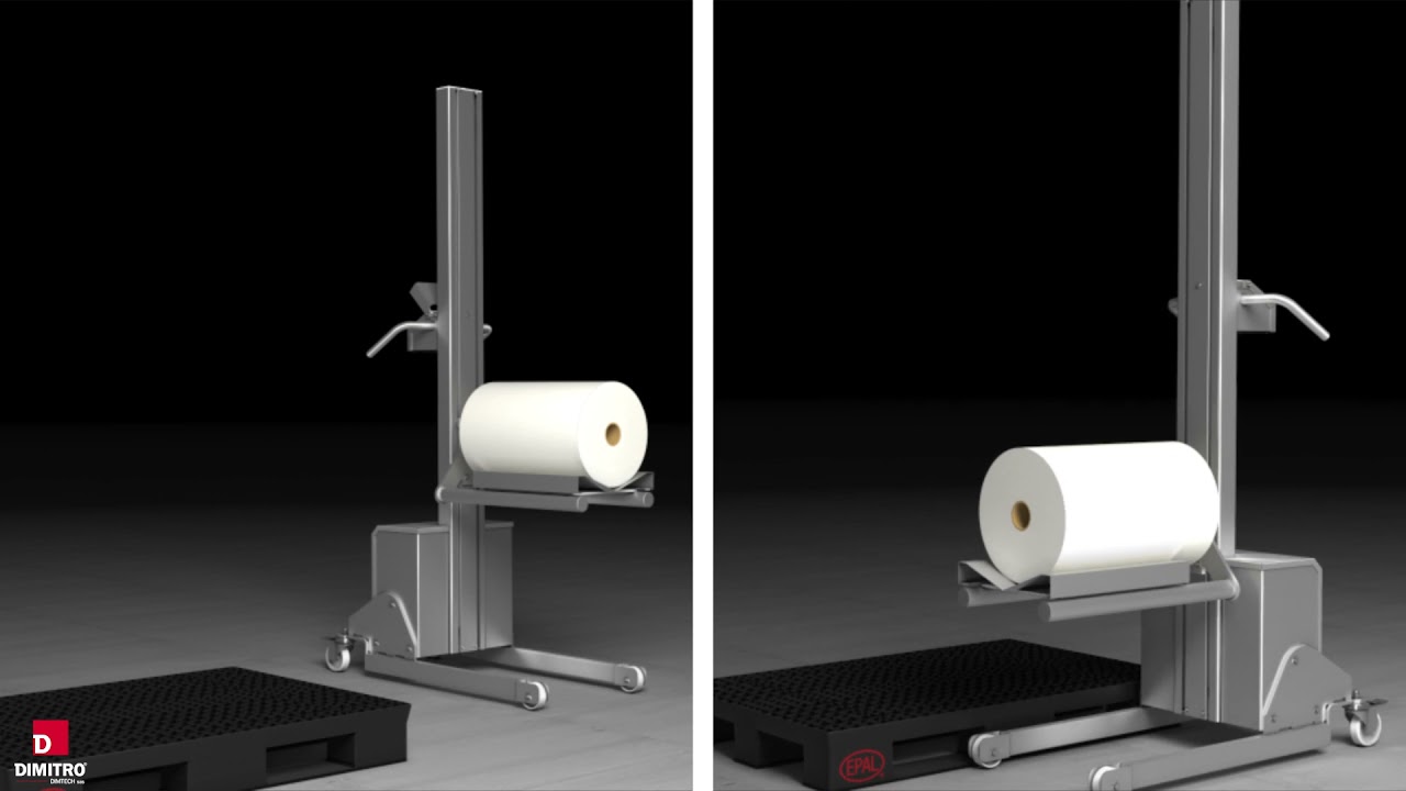 Solution pour bobines - Colonne élévatrice électrique - Berceau rotatif
