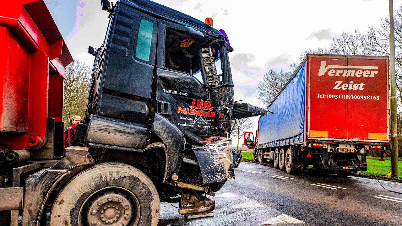 BERGING : Ongeval tussen twee vrachtwagens 🚚 🚛