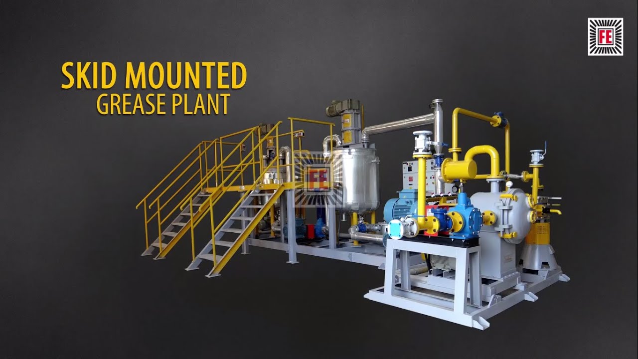 SKID MOUNTED GREASE PLANT MANUFACTURED BY FRIGMAIRES ENGINEERS