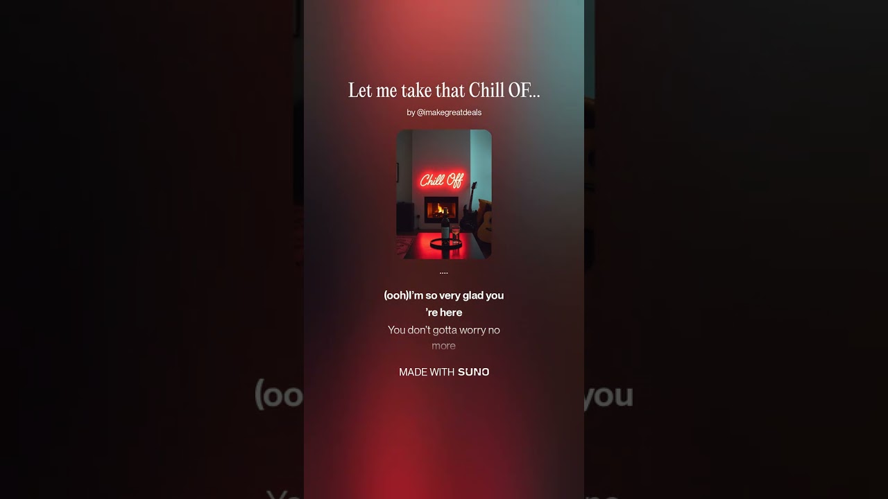 Let me take that Chill OFF (Lovers Rock)