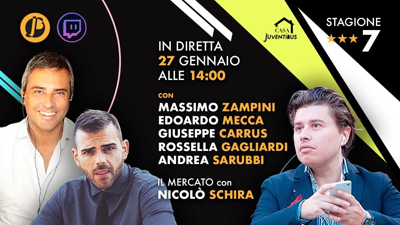 ULTIMISSIME MERCATO JUVE + VIGILIA CHAMPIONS con ZAMPINI MECCA SCHIRA & CO