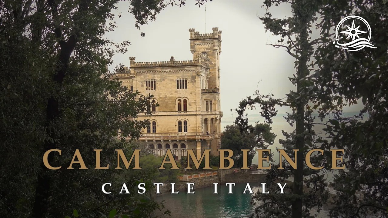 Wash Away Stress with Gentle Sea, Rain and Birds – Peaceful Historical Castle Ambience | 4K Italy