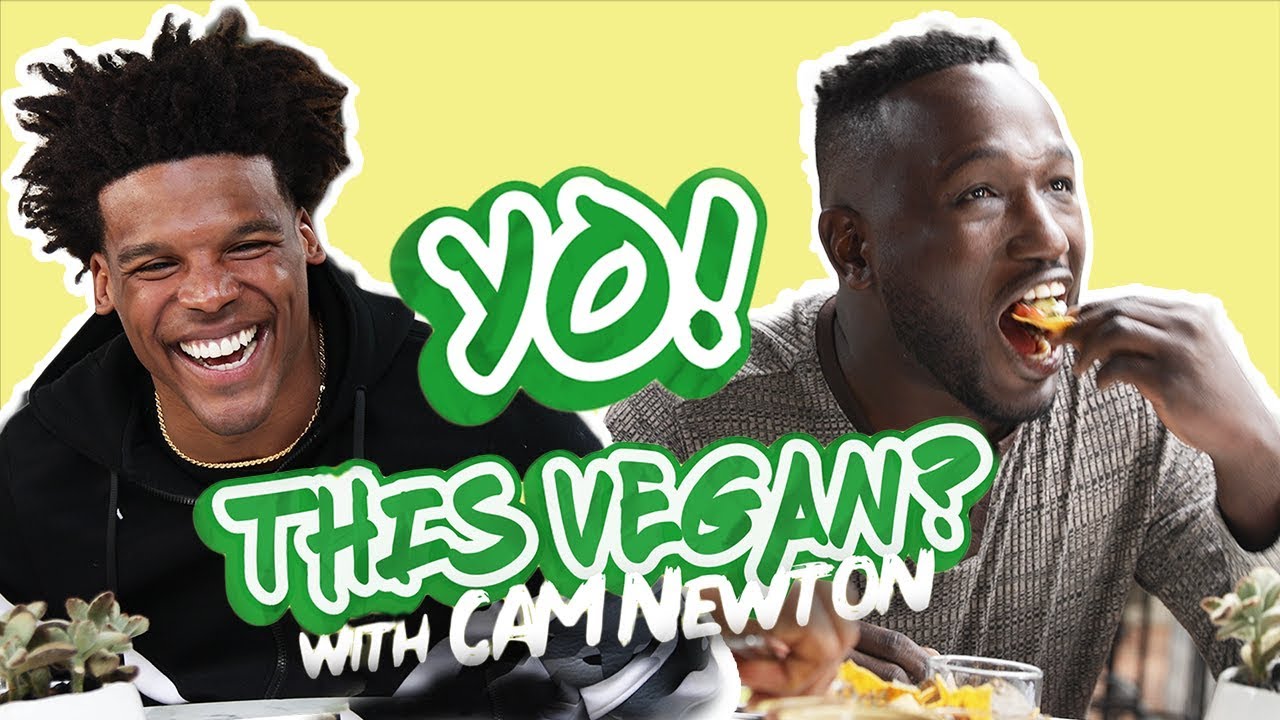 Cam Newton & Hannibal Buress Eat Vegan Tacos in Los Angeles | Yo! This Vegan?