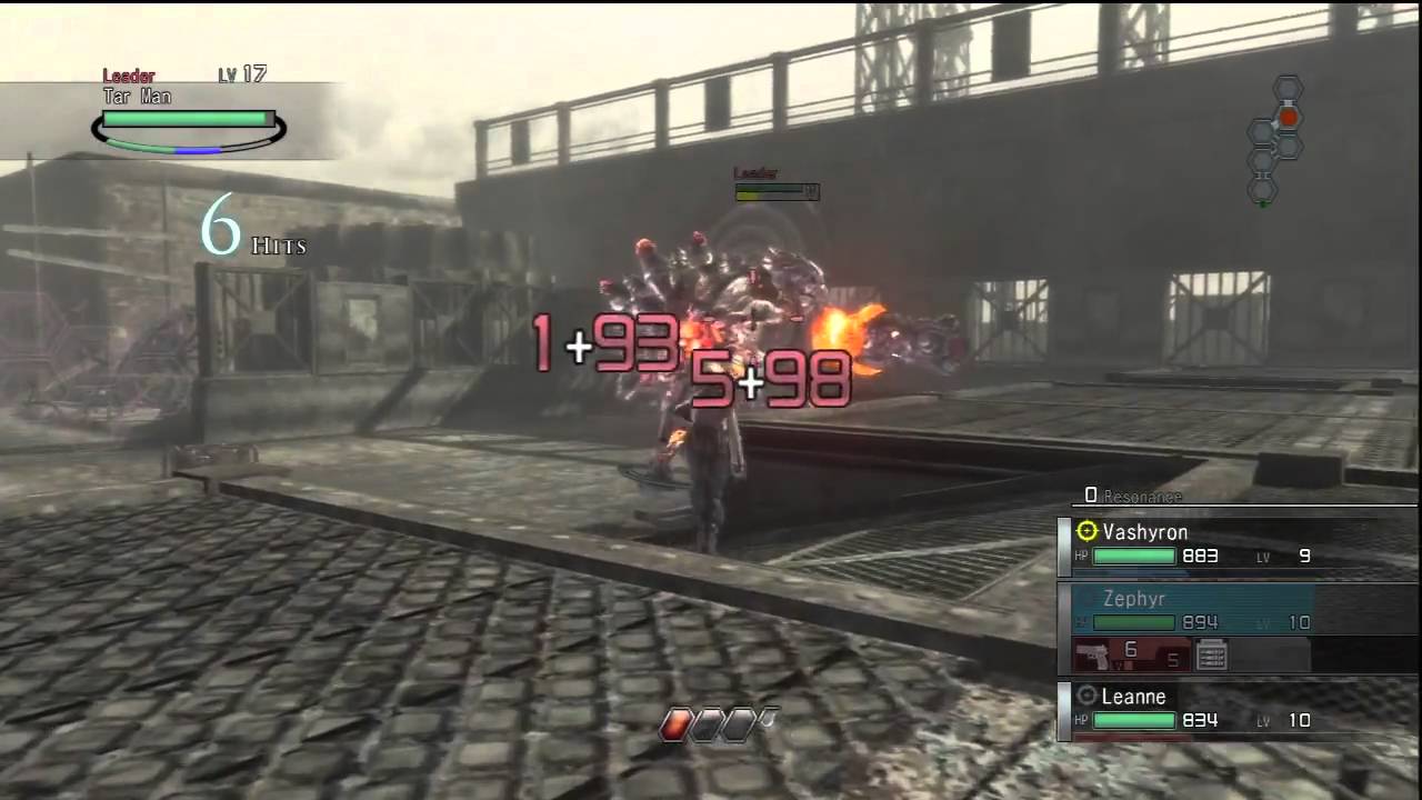 Resonance of Fate - Chapter 1 Boss : Tar Man