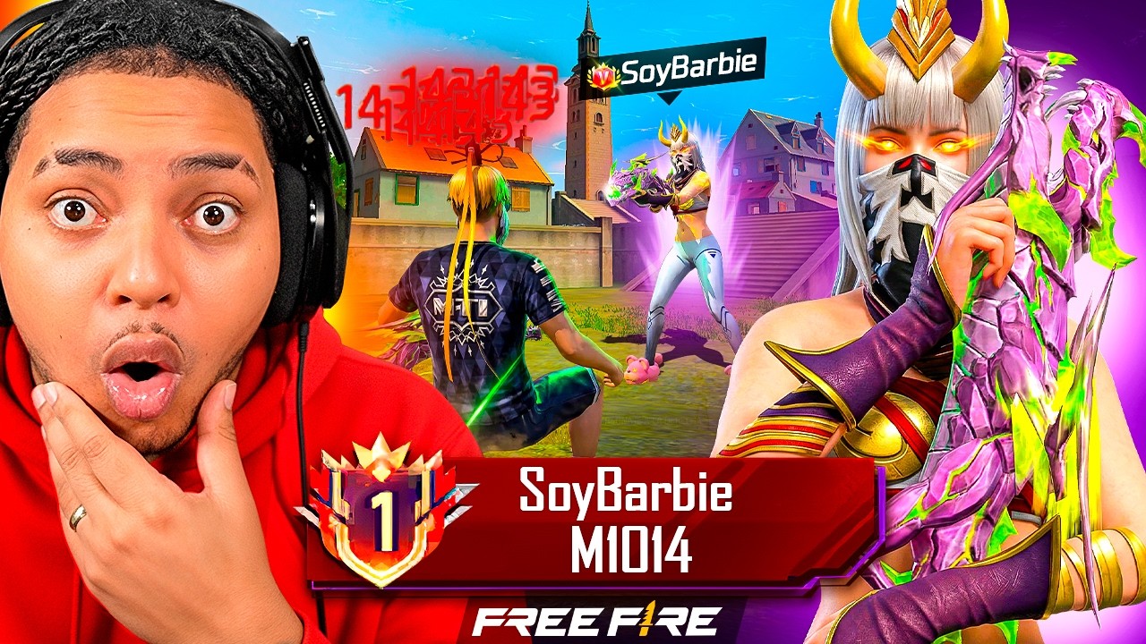 ME ENFRETE A LA TOP 1 DE LA M1014 EN UNA PARTIDA DE FREE FIRE !! | Dejavu FF