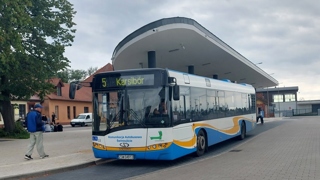 KA Świnoujście - Linia: 5 - Kierunek: Dworzec PKP - Solaris Urbino 12 III #33