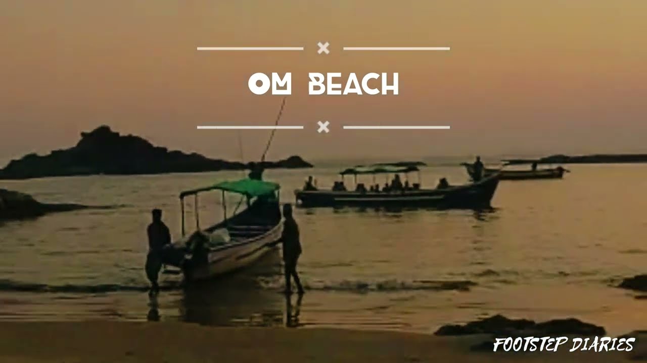OM BEACH | VLOG #4 |FOOTSTEP DIARIES | #gokarna #ombeach Ombeach #beach #karnataka