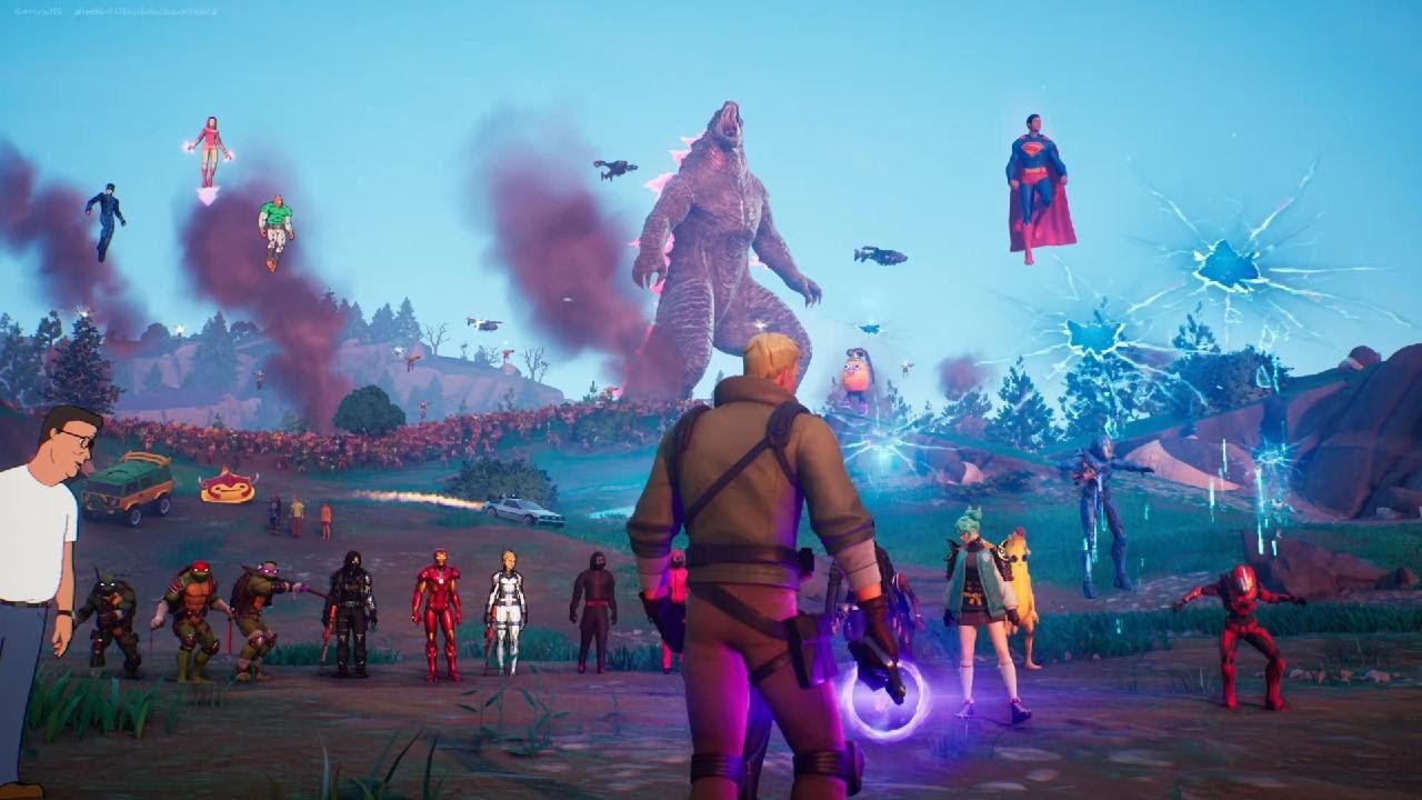 4K! GODZILLA, KONG, FORTNITE ZERO HOUR FINALE EVENT