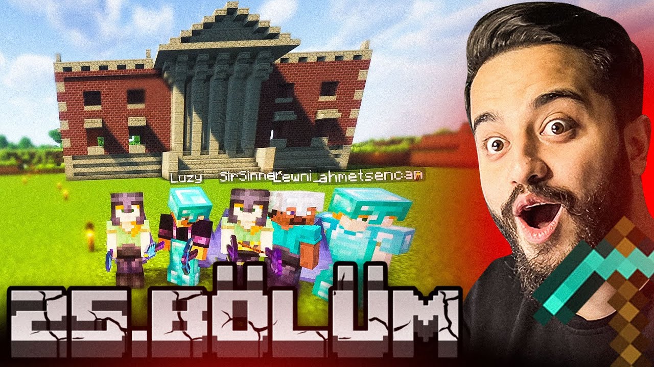 YENİ MUHTARA ÖZEL SÜRPRİZ! KÖYÜMÜZE KOCAMAN BEYAZ SARAY YAPTIK! Minecraft 25. Bölüm