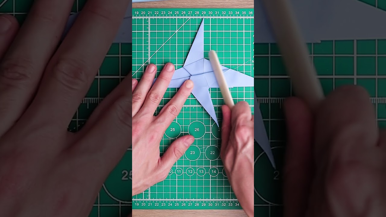 Making an Origami Jet Fighter #origami #jet #papercraft