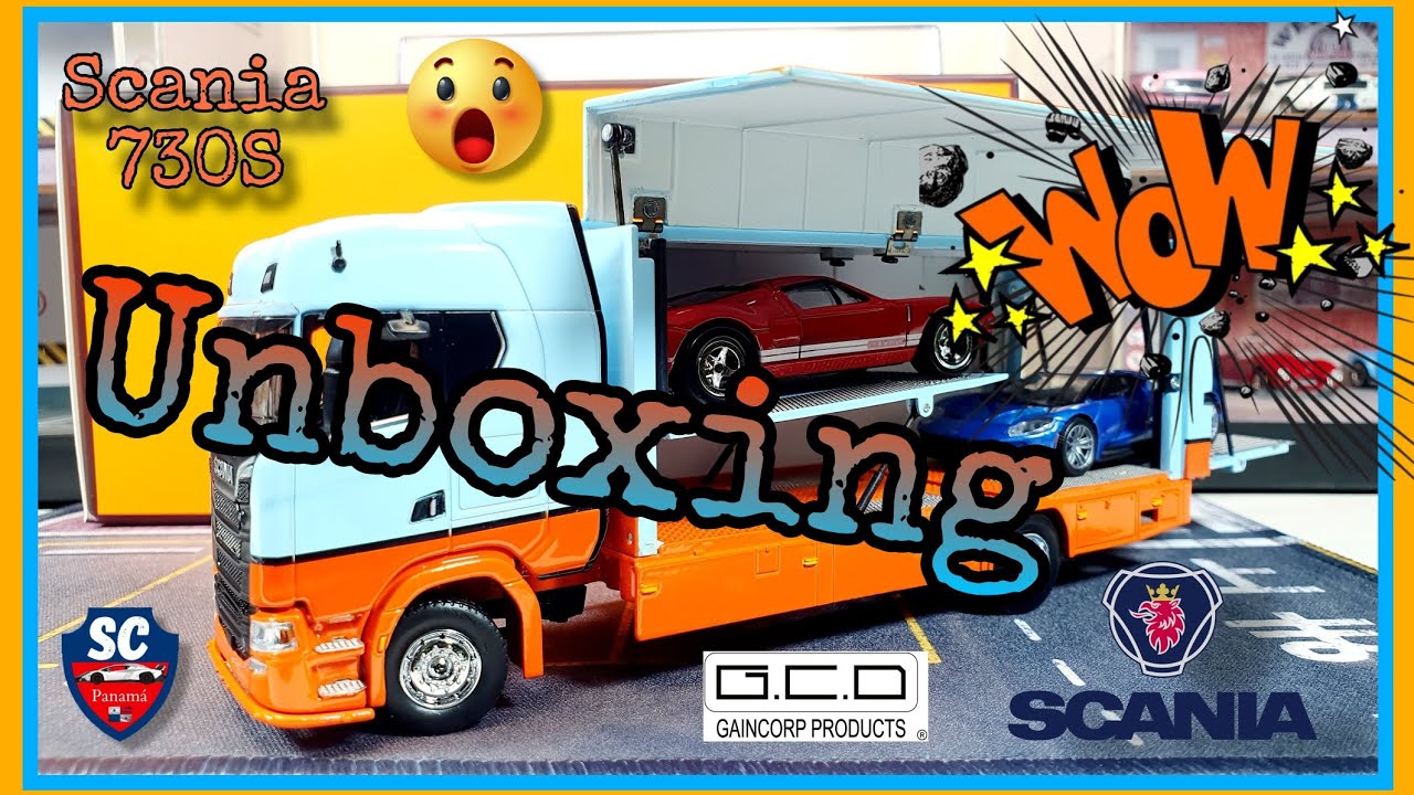 Súper Scania 730S Enclosed/Double Deck Tow Trucks 1/64 GCD Unboxing #diecast #viral #collection