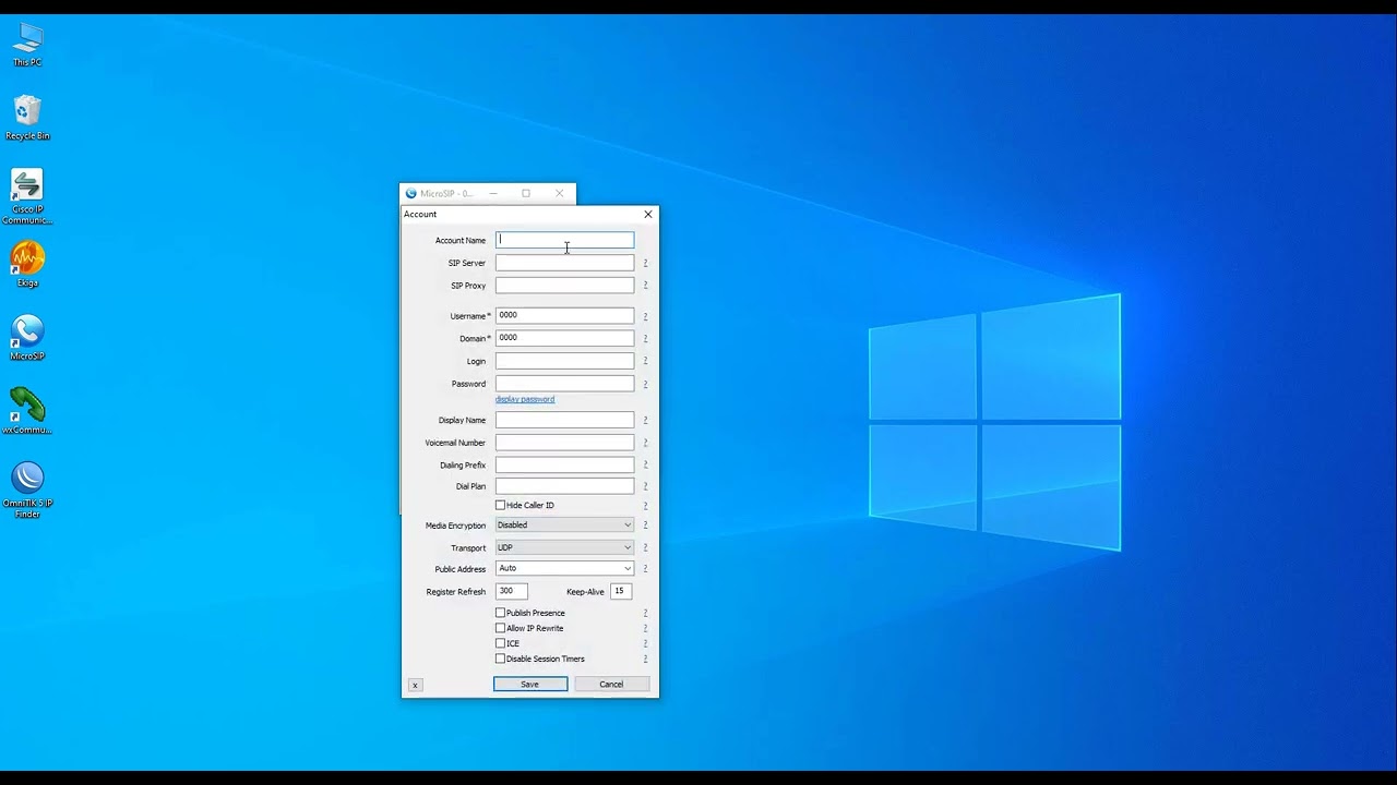 Registration of Microsip Softphone in FreePBX