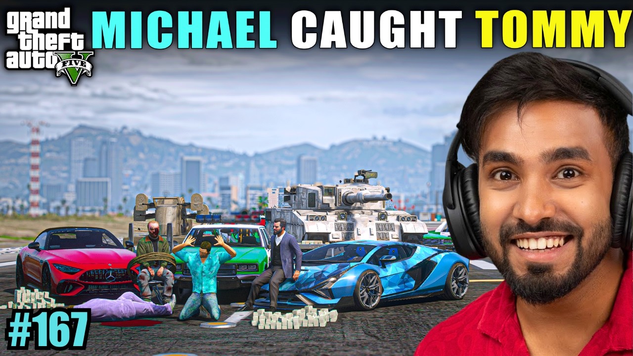 MICHAEL CAUGHT LESTER | TECHNO GAMERZ GTA V GAMEPLAY #167