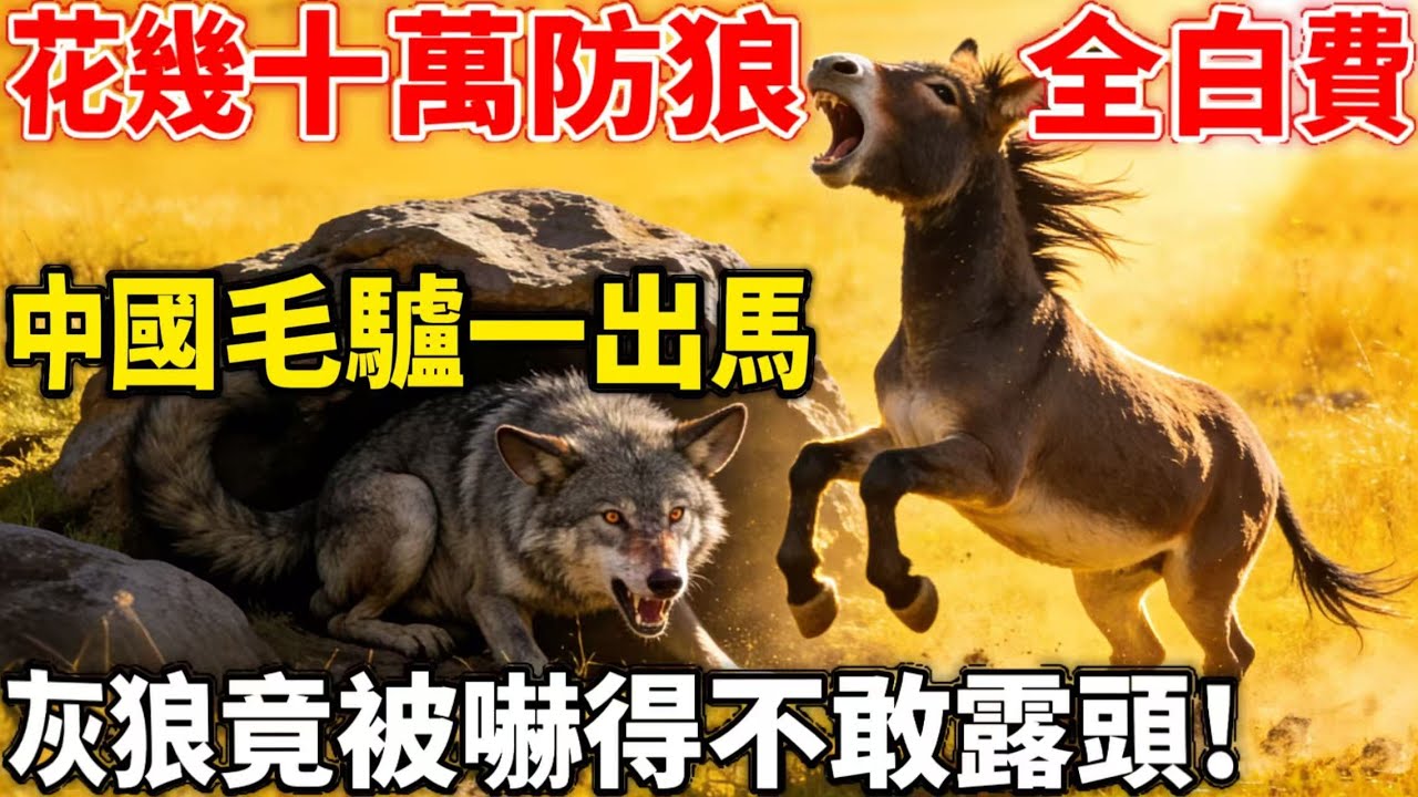獵人都怕的美國灰狼，栽在了中國隨處可見的毛驢手裡！