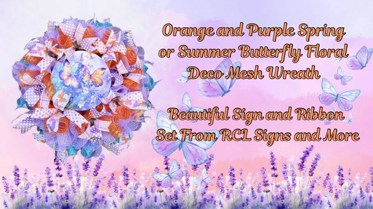 Spring/Summer Deco Mesh Wreath |Deco Mesh Stunning Wreath |Crafting with Hard Working Mom