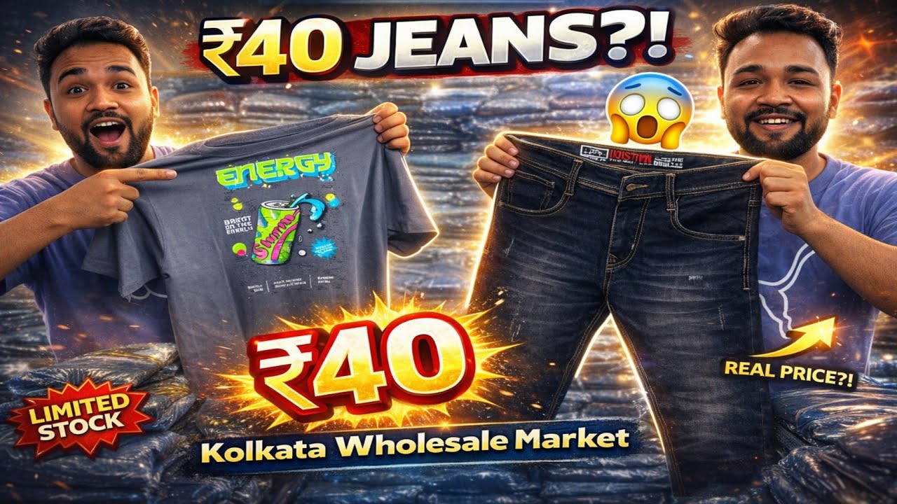 Kolkata biggest wholesale market | jeans | shirt | T-shirt | kurti | branded lot wholesale kolkata