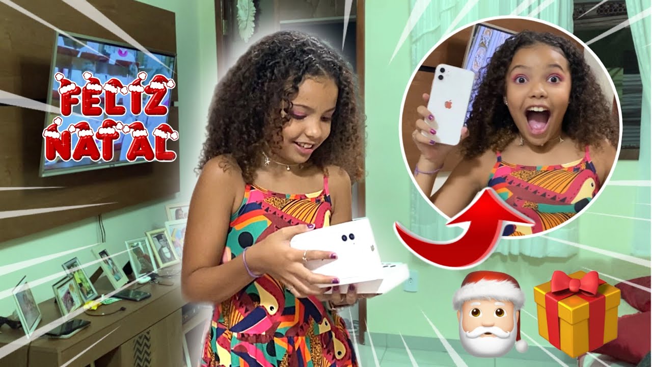 ELA GANHOU UM IPHONE!!!