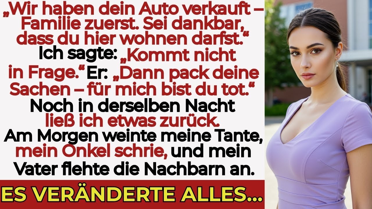 „An meinem Geburtstag verkaufte meine Familie mein Auto — später flehten sie mich um Hilfe an…“
