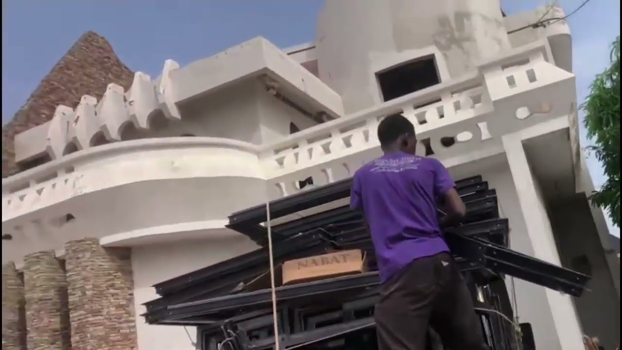 Building in Ghana 🇬🇭; Triaco Windows for a YouTube Sub( Big Daddy)