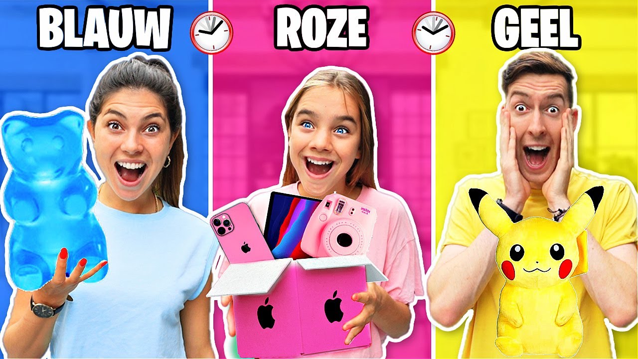24 UUR ALLES IN 1 KLEUR DOEN! *Challenge* #349