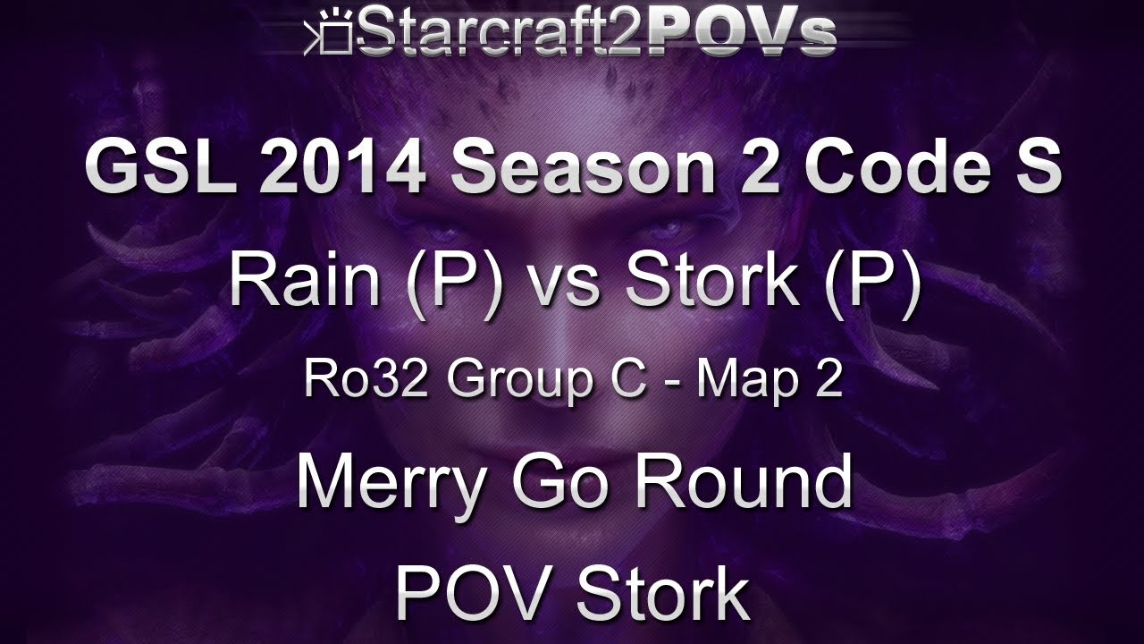 SC2 HotS - GSL 2014 S2 Code S - Rain vs Stork - Ro32 Group C - Map 2 - Merry Go Round - Stork