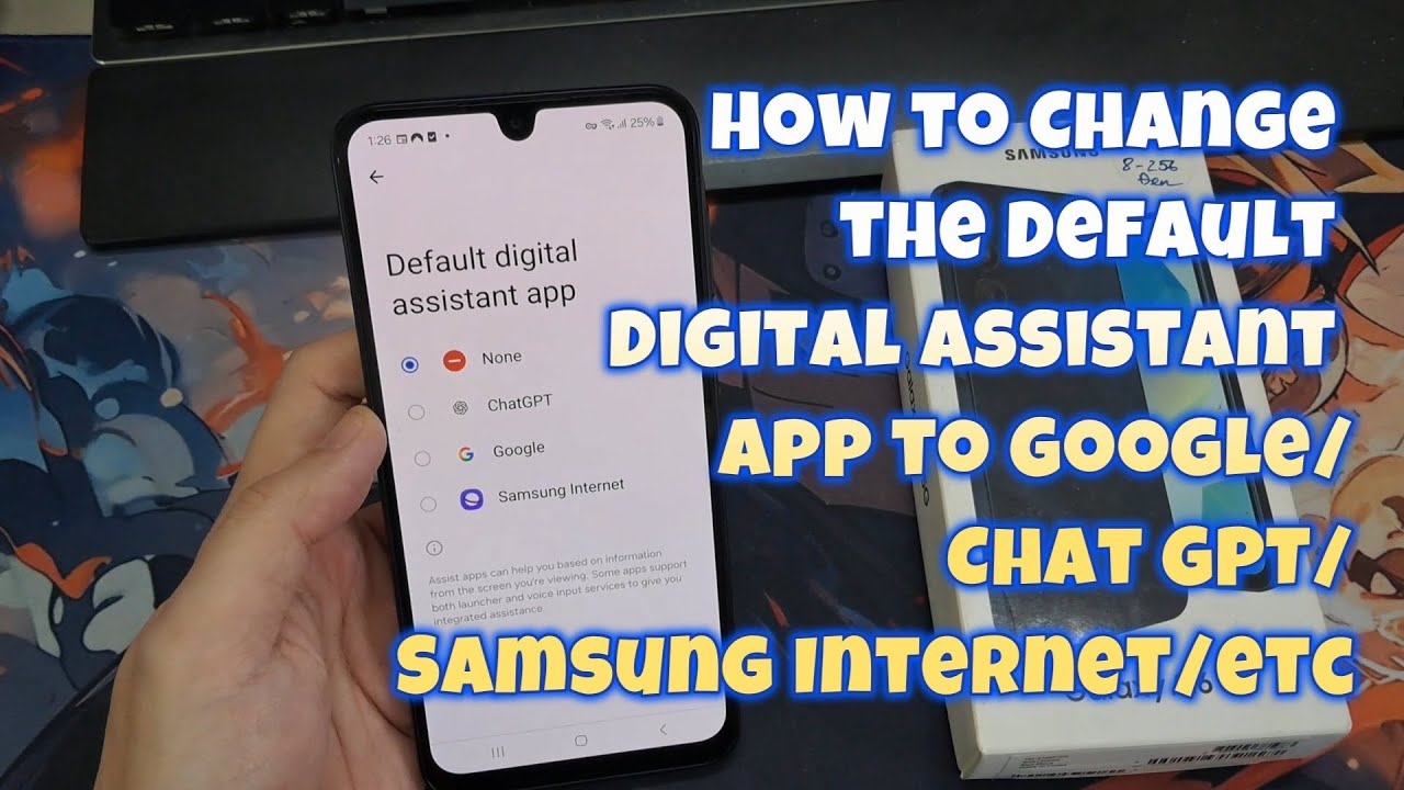 Galaxy A16: How to Change the Default Digital Assistant App to Google/Chat GPT/Samsung Internet