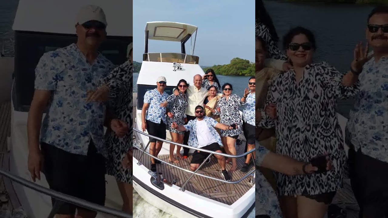 Sunset 42 | Where the Sun Meets the Sea &ndash; FunCruisesGoa | Private 15-Seater Luxury Yacht Experience
