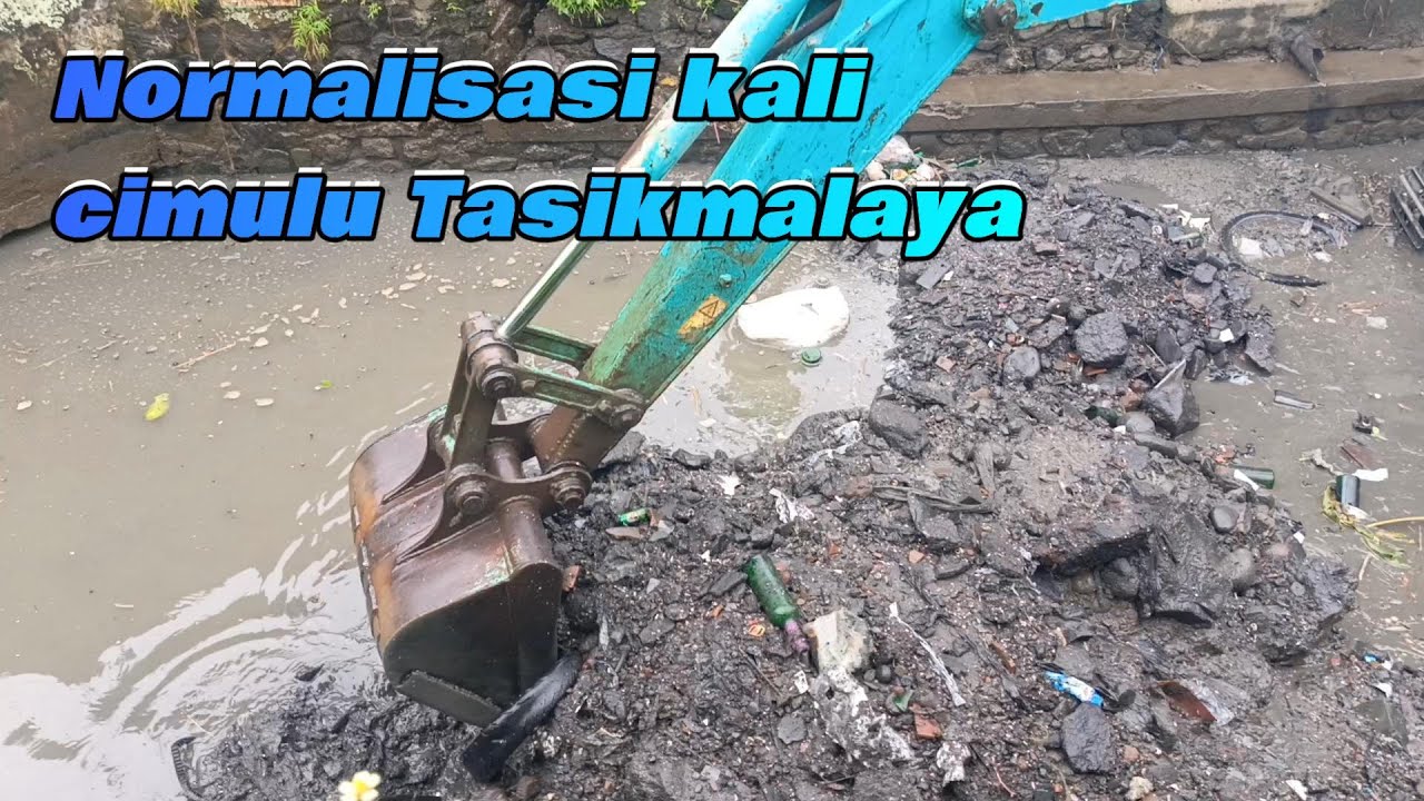 Terkini kali cimulu !! asli keren batu pasir dan sampah terangkat