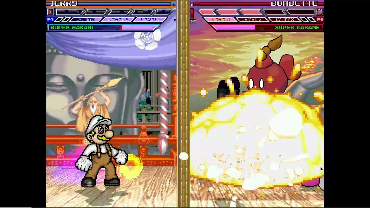 Karane MUGEN Battle #400: Jerry Bob-omb & Super Hakari vs Bombette & Super Karane