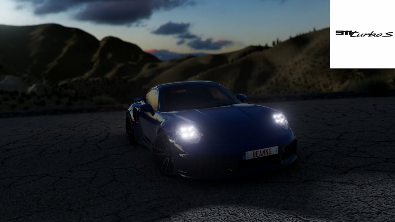 BeamNG Drive: How fast is Porsche 911 992.2 Turbo S? Top Speed Analysis
