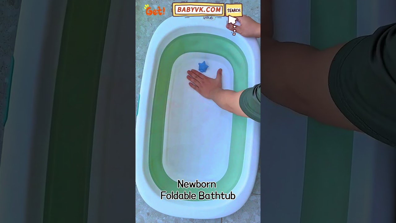 Wish Space Saving Baby Tub? Newborn Foldable Bathtub! #BabyCare