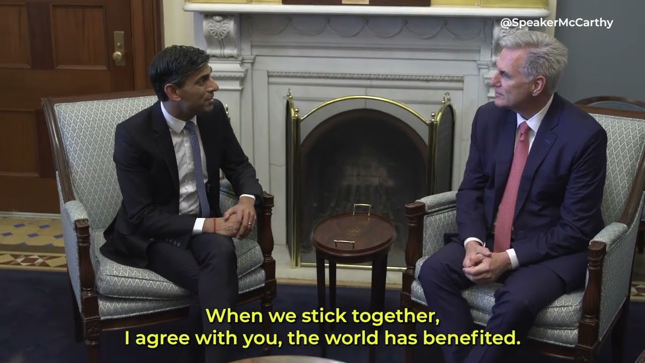 Speaker McCarthy Welcomes British Prime Minister Sunak to the Capitol