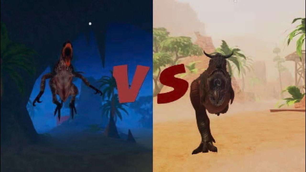 Dino tounament in primal pursuit raptor vs carno