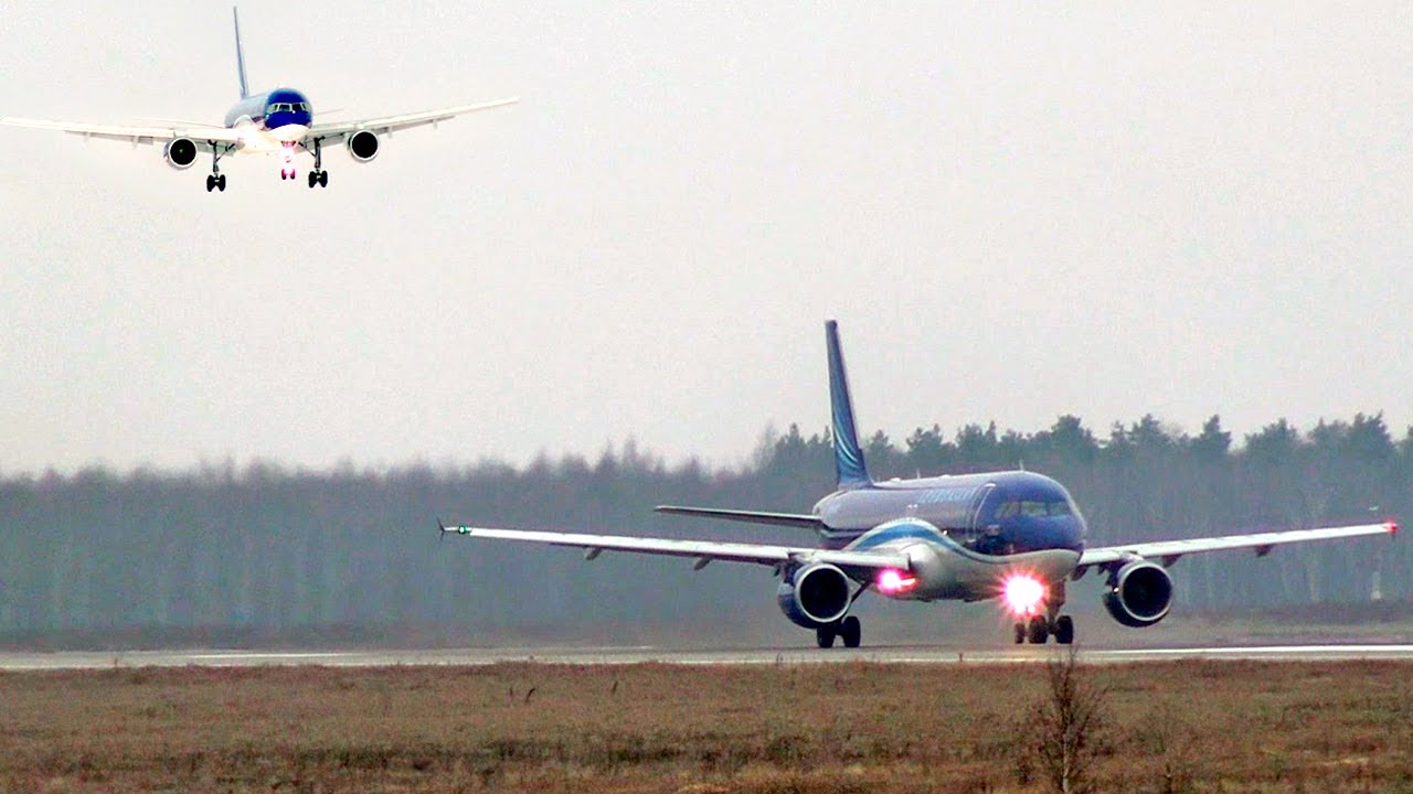Азербайджанцы в Москве. Весь парк AZAL Airlines* A340 B787 B767 B757 A320. Посадки и взлёты (DME)